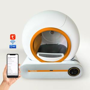 Лидер продаж, умный автоматический экологически чистый пластиковый ящик для кошачьего туалета, закрытый блок управления приложением, сертифицированный CE FCC - Product Image 5