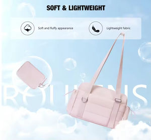 Petit sac de sport mignon avec compartiment humide, imperméable, portable, pour voyage, unisexe, mini sac de sport, doublure en polyester - Product Image 6