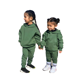 Ensemble de jogging à capuche pour <span class=keywords><strong>enfant</strong></span>, vêtements assortis pour filles, de <span class=keywords><strong>marque</strong></span>, personnalisable, à la mode, - Product Image 1