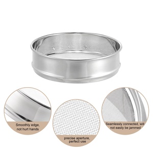 Food Grade Stainless Steel Ultra Fine Test Sieve, Micron Wire <b>Mesh</b> Sieve for Fine Powder Lab Use - Product Image 6
