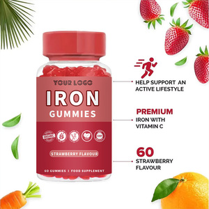 Suministro a granel fabricante de gomitas de hierro compatible con energía glóbulos rojos salud inmune suplemento de hierro suave para mujeres - Product Image 3