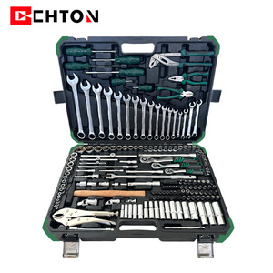 CHTON 180-Piece Automotive Repair Tool Kit With Sockets Ratchet Dual Purpose Wrenches For Car Mechanical Home Repair - Product Image 1