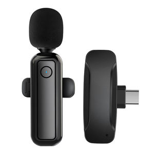 ميكروفون لافالير لاسلكي 2 في 1 ميكروفون للبث المباشر في الأماكن المفتوحة بخاصية تقليل الضوضاء من النوع C - Product Image 2