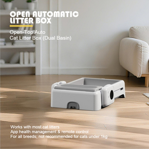 Smart Automatic Self-Cleaning Eco-Friendly Open Design Rectangle App Remote Control 6L Large Waste Drawer <b>Cat</b> <b>Litter</b> Box - Product Image 2