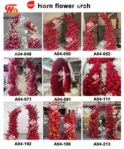 SMOOTH Artificial Decoration Flower <b>Backdrop</b> Pink Flower Arch <b>Stand</b> High Quality Arrangements for Wedding - Product Image 3
