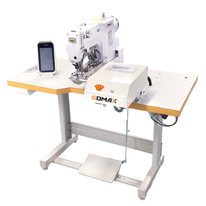 Machine à coudre textile SOMAX SM-18-3 facile à utiliser pour la codification de cordons de ceinture de sweat-shirts, machine à coudre à points de recouvrement pour motifs de vêtements - Product Image 3