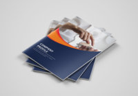 Brochure personnalisée avec impression de logo, reliure piquée à cheval, manuel d'instructions, dépliant fabriqué en papier fantaisie et offset
