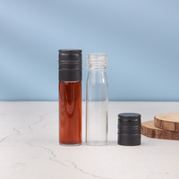 Bouteille en verre ronde de 30 ml avec bouchon à vis pour le whisky, la vodka, les shots, la dégustation, l'échantillonnage et l'emballage