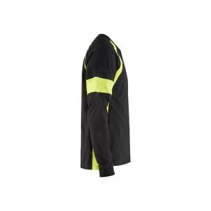 BLAKLADER - 352010309933L Camiseta de manga larga Negro/Amarillo-EAN 7330509697535 CAMISETAS Y POLOS DE TRABAJO - Product Image 4