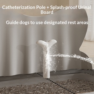 Toilette pour chien détachable, anti-fuite, avec cathéter simulé, <span class=keywords><strong>grille</strong></span> antidérapante, pour chiens de petite et moyenne taille, tapis absorbant pour chien - Product Image 5