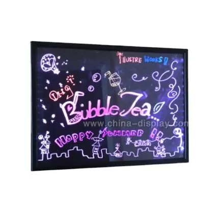 Beste acryl led schrijfbord led schrijven menu bericht board-zwart