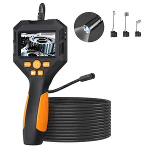 P10 תעשייתי אנדוסקופ 1080P דיגיטלי Borescope 5.5mm עמיד למים נחש היקף מצלמה 2.8 אינץ IPS מסך עם LED אור עבור צינור