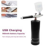 Mini Machine de Beauté Faciale à Chargement USB, Hydratant Vaporisateur Teinte Sourcils Nail Art Pistolet Pulvérisateur pour Salon de Coiffure Machine de Maquillage Aérographe