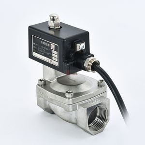 YOULI SLP нержавеющая сталь 304 316 двухстороннее npt bsp AC220V DC24V водяной масляный газ прямая резьба пилотные электромагнитные клапаны - Product Image 4