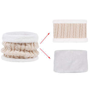 <span class=keywords><strong>Ensemble</strong></span> d'Hiver pour Enfants 3 Pièces Garçon Fille Tricoté Mignon, Bonnets Gants Écharpe Bébé en Promotion - Product Image 3