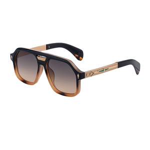 Gafas de sol polarizadas con montura cuadrada Carrera para hombre, lentes negras UV400 TAC, montura de aleación de zinc, protección solar para exteriores - Product Image 4