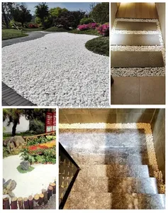 Pietra decorativa di pietra bianca come la neve di alta qualità del giardino di ciottoli - Product Image 6