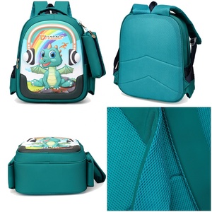 3D Cute <strong>Cartoon</strong> 2 Pieces <strong>Backpack</strong> for Kids Boys and Girls Elementary School Daypack Waterproof Preschool Toddlers Bookbag - Product Image 6
