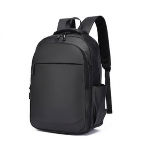 Wholesale Business Laptop Bag, Simple PU <b>Waterproof</b> Travel Bag, Multifunctional Wear-resistant Student <b>Backpack</b> - Product Image 1