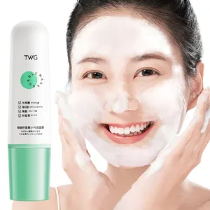 TWG RTS Face Cleansing Oxygenation Bubble Green Tea Clay Hydrocotyle Asiatica Facial Mask Skin Care Bubble Mud Clay Mask