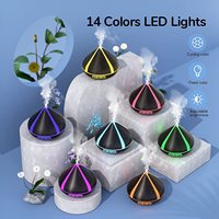Petit humidificateur d'air industriel à Grain de bois, vente en gros, bouteille personnelle Portable à Led, Mini humidificateur d'air à ultrasons, diffuseurs d'arôme d'aromathérapie