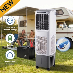 Ventilateur rafraîchisseur d'air portable sans fil avec batterie intégrée 110V 12V 220V pour petits espaces <span class=keywords><strong>de</strong></span> travail, jardins et <span class=keywords><strong>camping</strong></span> - Product Image 1