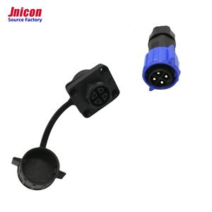 15a 4 ליבה m19 ip67 אוניברסלי סוללה כוח נקבה תקע מחבר רכב צמח אור מנעול מהיר עמיד למים מחבר - Product Image 4