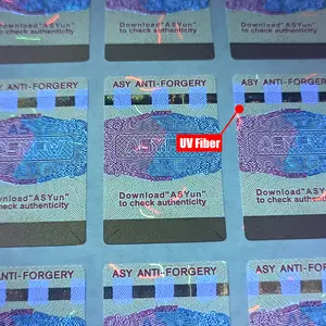 ASY Custom Security Guilloche Engraving Print Machine Scratch Off Label Tamper Proof Anti-counterfeit Security Sticker