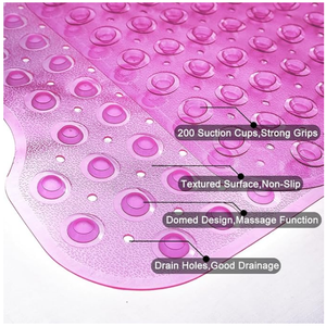 Tapete para Banheira e Chuveiro Antiderrapante 39x16 Polegadas Extra Longo Lavável à Máquina Livre de BPA para Crianças - Product Image 2