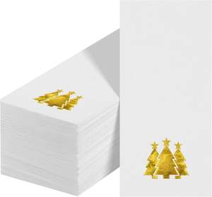 Serviettes en <span class=keywords><strong>papier</strong></span> de luxe de la série Premium Golden, serviettes de cocktail personnalisées en or, logo personnalisé imprimé pour les banquets de mariage haut de gamme - Product Image 2