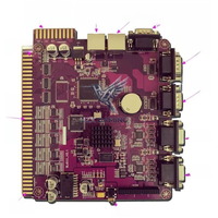 Placa de circuito multijuego con ranura para monedas en inglés, versión original Crazy Wild Super Link V1 HD, pantalla dual, reproducción automática