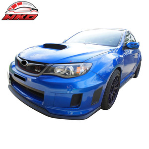 เหมาะสำหรับ Subaru Impreza WRX STI 2011-2014 สไตล์ CS1 ชุดแต่งกันชนหน้า สีดำดิบ - Product Image 2