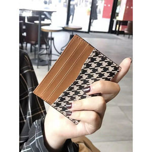 Nuovo Design <span class=keywords><strong>Portacarte</strong></span> in Pelle PU con Logo Personalizzato, Portamonete Sottile di Lusso, Portafoglio da Donna con <span class=keywords><strong>Clip</strong></span> 2024, Piccolo Formato per Donne - Product Image 6