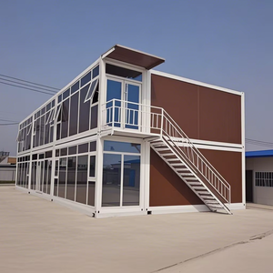 Tarifs Exceptionnels – Maison Conteneur Modulaire Extensible à 2 Étages, Conception Préfabriquée en Panneaux Sandwich, Structure en Acier Pliable - Product Image 1