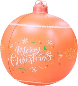 Ballon de Noël gonflable en PVC de 60 cm pour la fête, décoration amusante, jouet gonflable, ornement de Noël en gros - Product Image 6