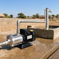 Pompe centrifuge multi-étages horizontale à entraînement direct par moteur électrique pour l'alimentation en eau et les systèmes de surpression