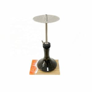 Venta al por mayor 2021 nueva madera hookah Shisha placa base de vidrio chicha de madera hookah tableros de madera maciza - Product Image 6