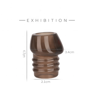 Homosexuell Vorhaut Eichel Ringe Penis Ärmel wieder verwendbares Kondom mit Faden Vorhaut Ring für männliche dauerhafte Dilod Ring Vergrößerung Kondome - Product Image 3