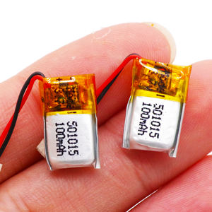 Custom 501015 <span class=keywords><strong>60mah</strong></span> 100mah <span class=keywords><strong>3.7v</strong></span> ליתיום פולימר סוללה ליתיום יון נטענת תאי סוללות <span class=keywords><strong>Lipo</strong></span> סוללות - Product Image 1