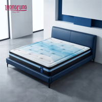 Matelas hybride enroulable personnalisé LOONGFUNG avec ressorts ensachés et mousse à mémoire de forme en gel pour usage domestique et hôtelier – Doux et confortable