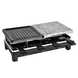 Grill à <span class=keywords><strong>raclette</strong></span> Aifa, best-seller, 2000W, double plaque (fer + marbre) avec 8 spatules |   Base en PP pour les dîners |   Température réglable - Product Image 3