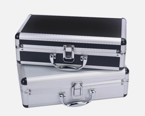 Aluminium-Werkzeugkoffer Tragbarer Aufbewahrungsbehälter Werkzeugbox Aktentasche Tragbare Schutzbox für Reisen - Product Image 1