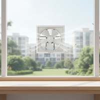 Ventilateur extracteur mural intérieur à persiennes avec grille, certifié CE, CB, SASO, vente chaude