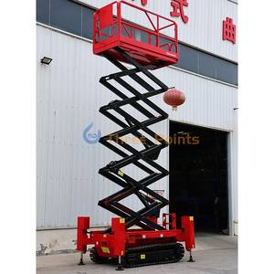 Plataforma elevadora móvil autopropulsada sobre orugas, hidráulica eléctrica, tipo tijera, con estabilizadores, precio - Product Image 4