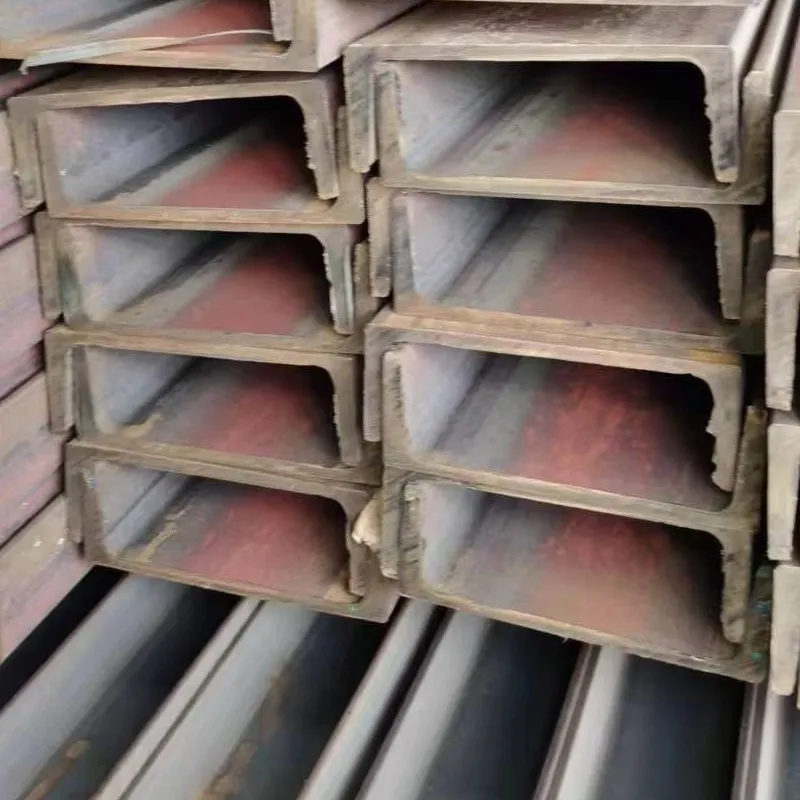 Hot sale u type steel beam hot rolled through iron 6m 12m c shape channel steel factory price