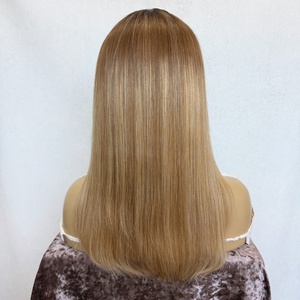 Perruque Lace Front Premium en Cheveux Humains Européens, Base en Soie 4x4, Couleur 613, Densité 150%, Lisse, <span class=keywords><strong>avec</strong></span> <span class=keywords><strong>Frange</strong></span>, pour Femmes Souffrant de Perte de Cheveux - Product Image 6