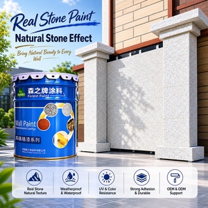 Pinturas para Exteriores de Hoteles, Revestimiento Exterior de Piedra Real, Revestimiento de <span class=keywords><strong>Arena</strong></span> de <span class=keywords><strong>Color</strong></span> Natural con Textura de Piedra Rugosa - Product Image 1