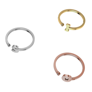 Anello personalizzato con intarsio CZ Diamond Design iniziale H Letter Ring anello personalizzato con Design a lettera gioielli di spedizione gratuita con sconto - Product Image 5