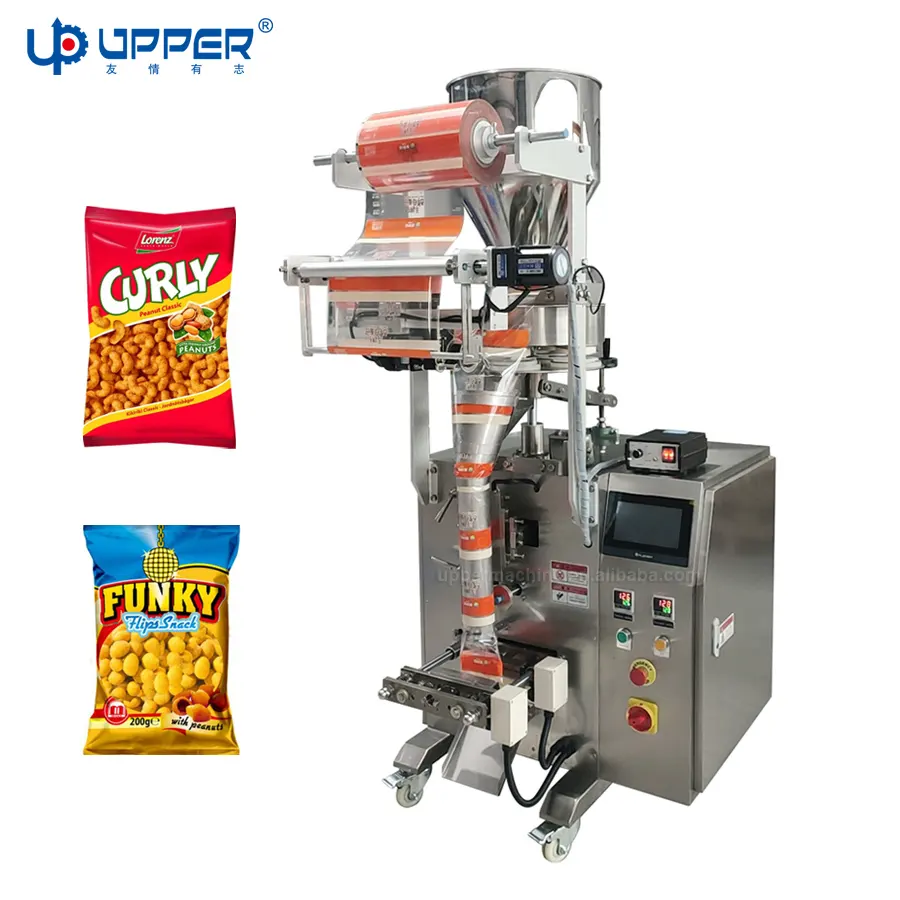 Hot sale Corn Kernels Small snacks bag wrapping machine auto Weighing powder peanut granule packaging machine with measuring cup