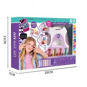 MILI New Kids DIY Beauty Set Toy Nail Design Set Nail Art Salon Toy con secador <span class=keywords><strong>de</strong></span> <span class=keywords><strong>uñas</strong></span> - Product Image 5